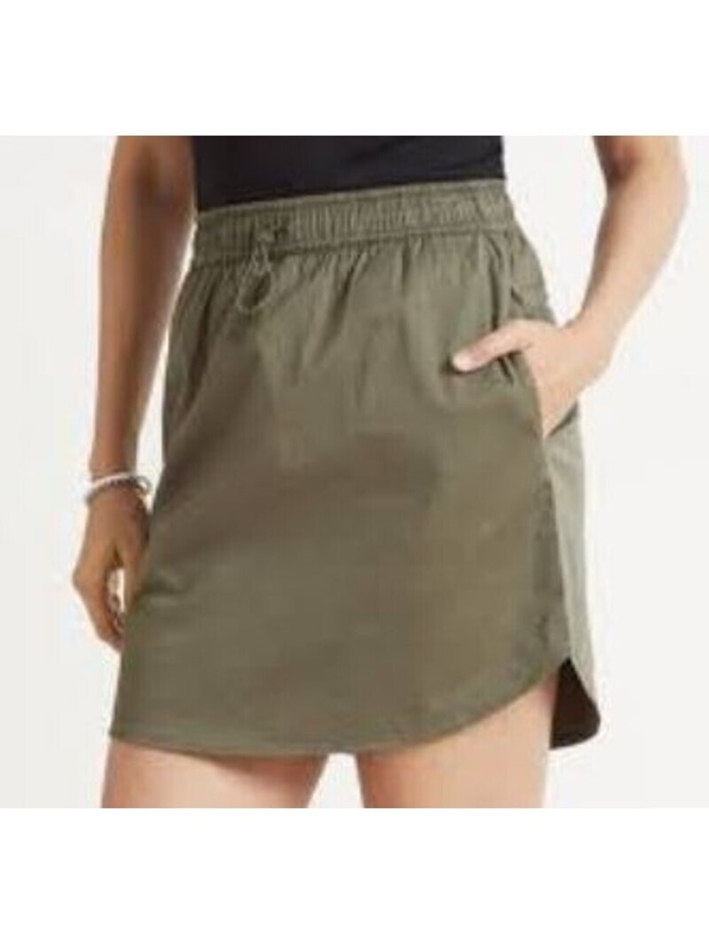 Mondetta Womens Active Woven Skirt Size Small Charcoal Green NWT